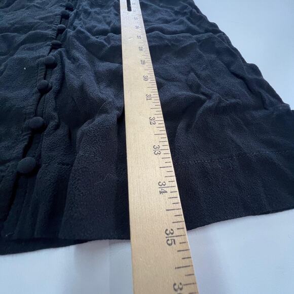 Madewell Dress Womens XXS Black Sleeveless Button Front Mini Tank Shift - Picture 6 of 8